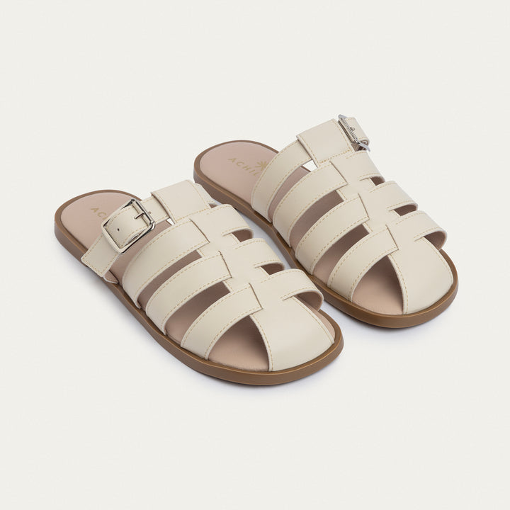 Achilles | Women Coastal Slides - Beige