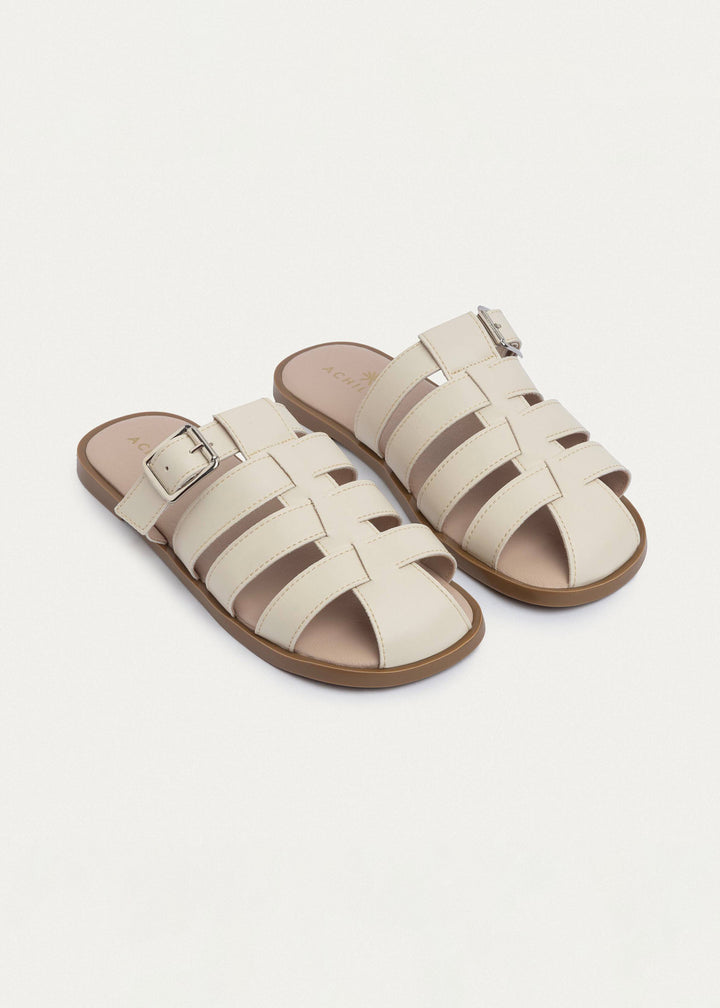 Achilles | Women Coastal Slides - Beige