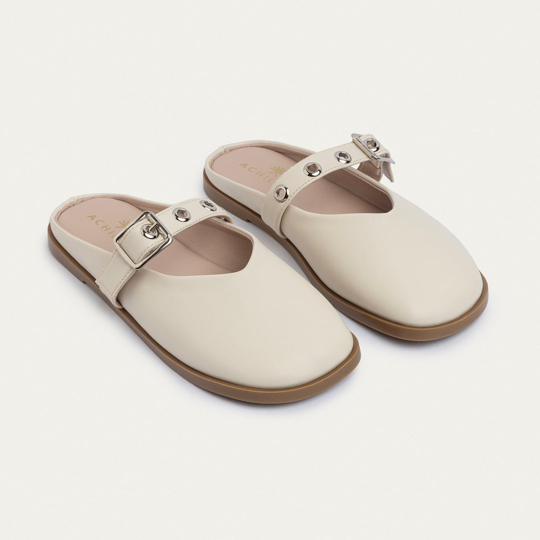 Achilles | Bella Casual Mules - Beige