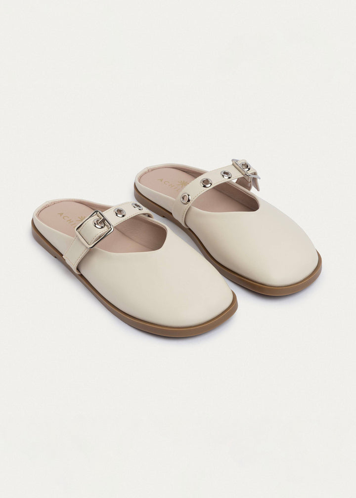 Achilles | Bella Casual Mules - Beige