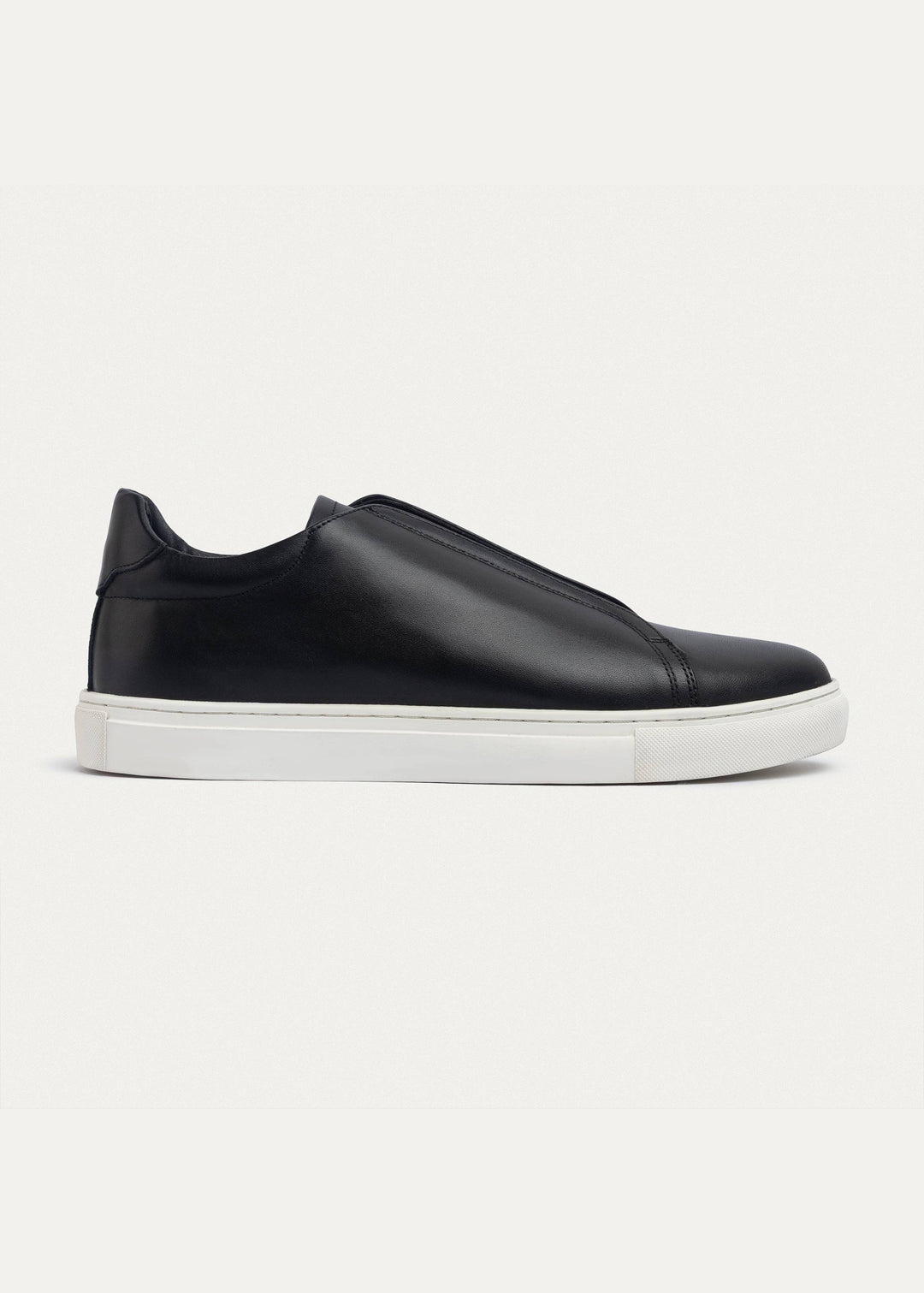 Achilles Theo - Men's Slip-On Leather Sneakers - Black