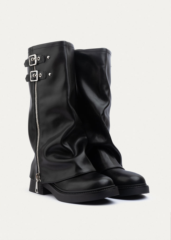Vanguard Tall Zip Boots| Black