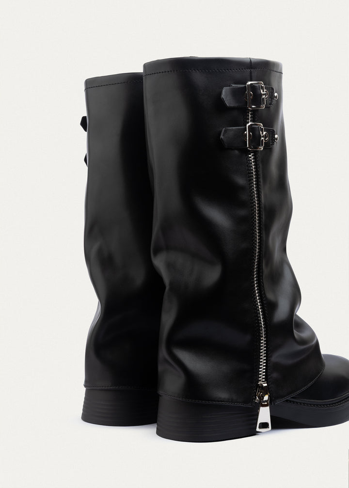 Vanguard Tall Zip Boots| Black