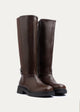 Atlas Tall Buckle Boots| Brown