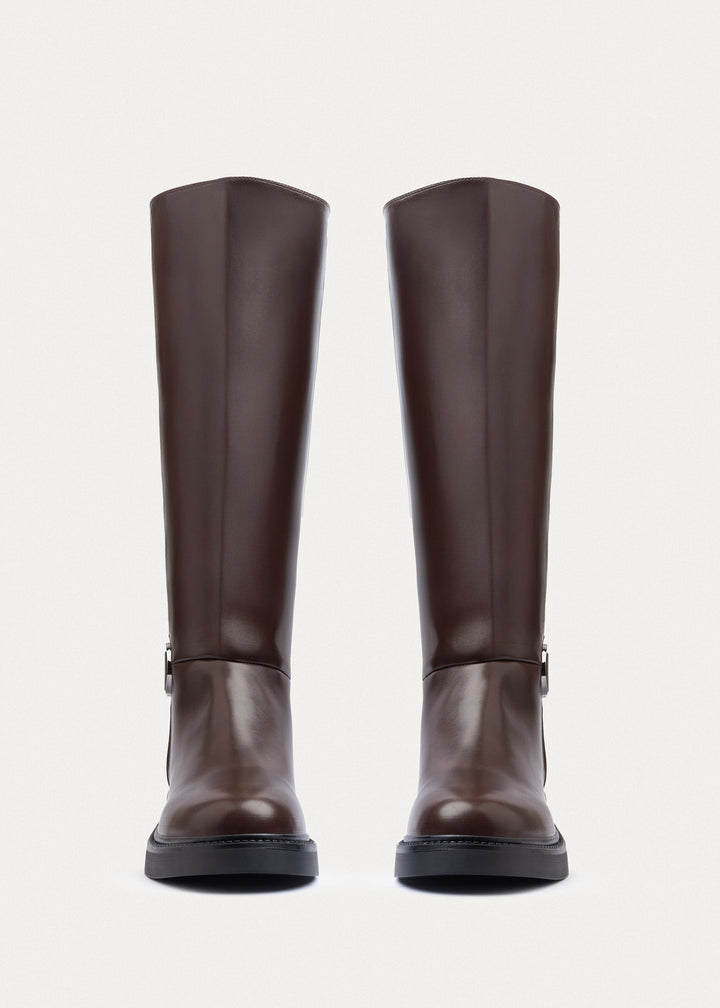 Crest Tall Boots | Brown