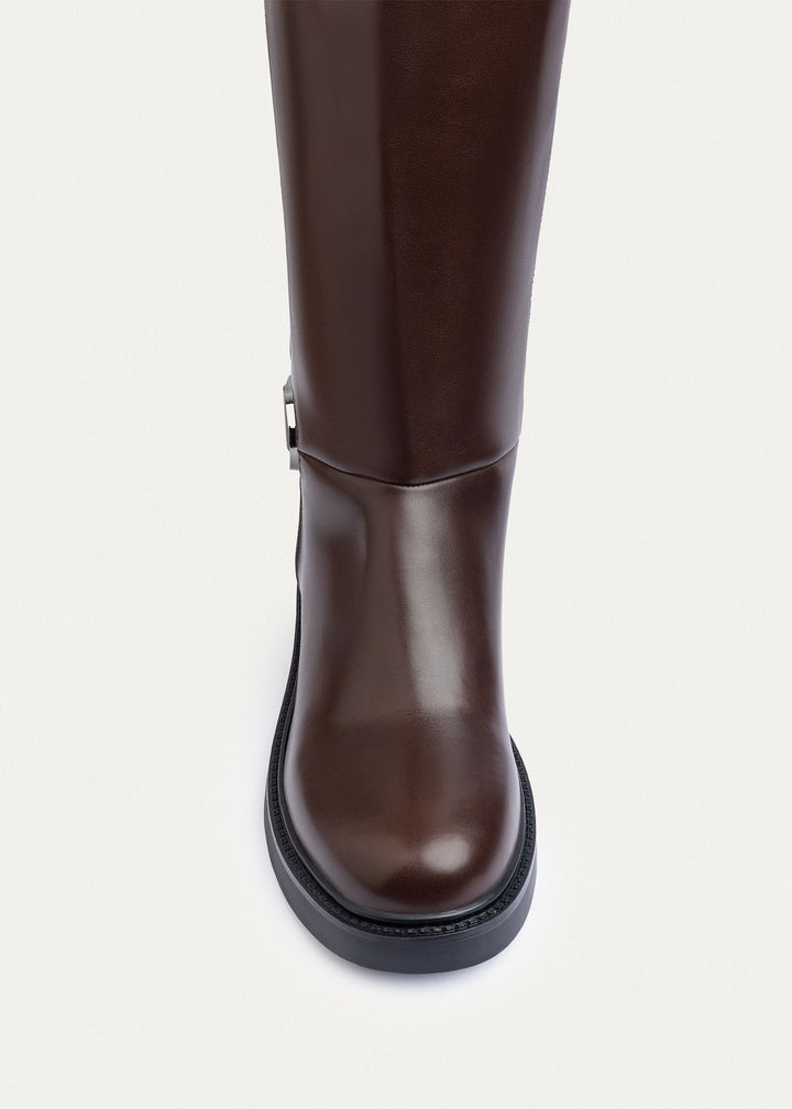 Crest Tall Boots | Brown