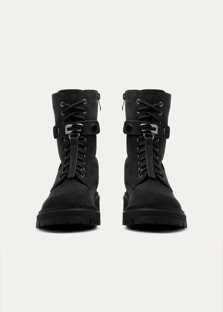 Rover Lace-Up Boots | Black