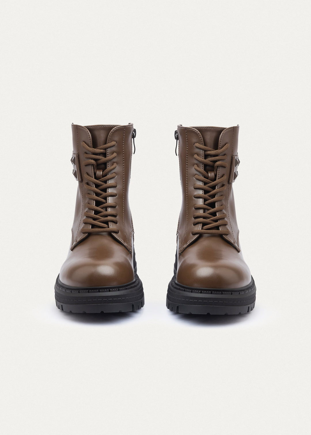 Frontier Lace-Up Boots| Mocha Brown