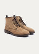 Suede Brogue Genuine Leather Half Boots | Cafe