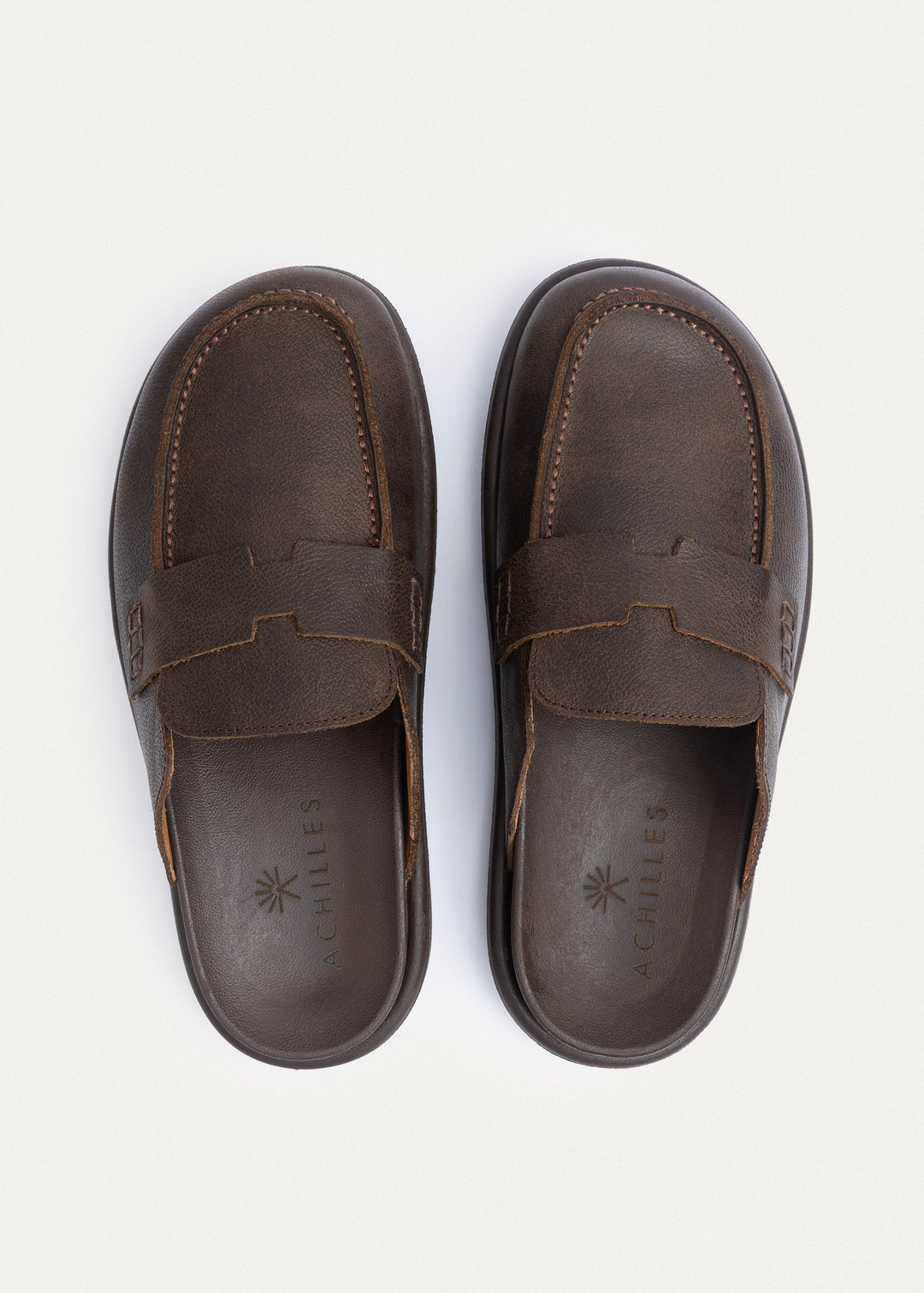 Oiled-Tex Slip-On Loafer Mule | Brown