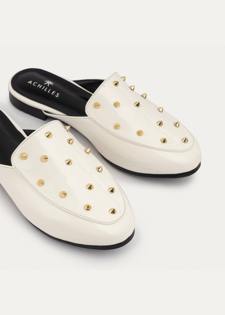 Estrella Mules | White