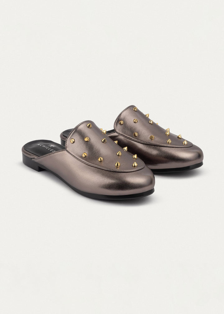 Estrella Mules | Bronze Grey