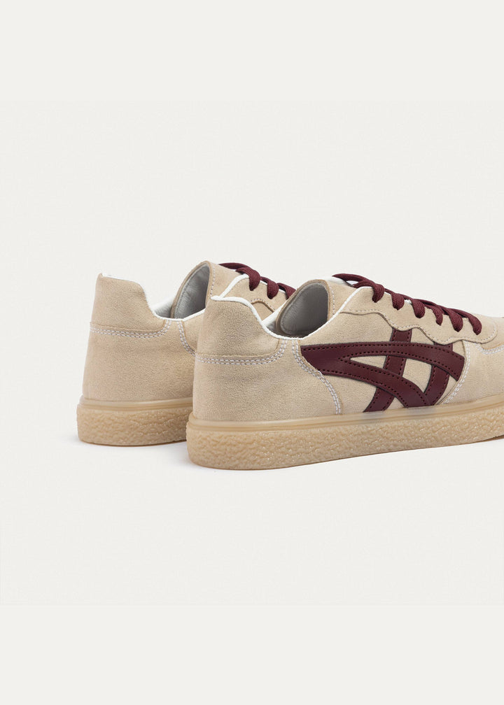 Achilles| G-Sneakers Chic Motion - Beige & Burgundy
