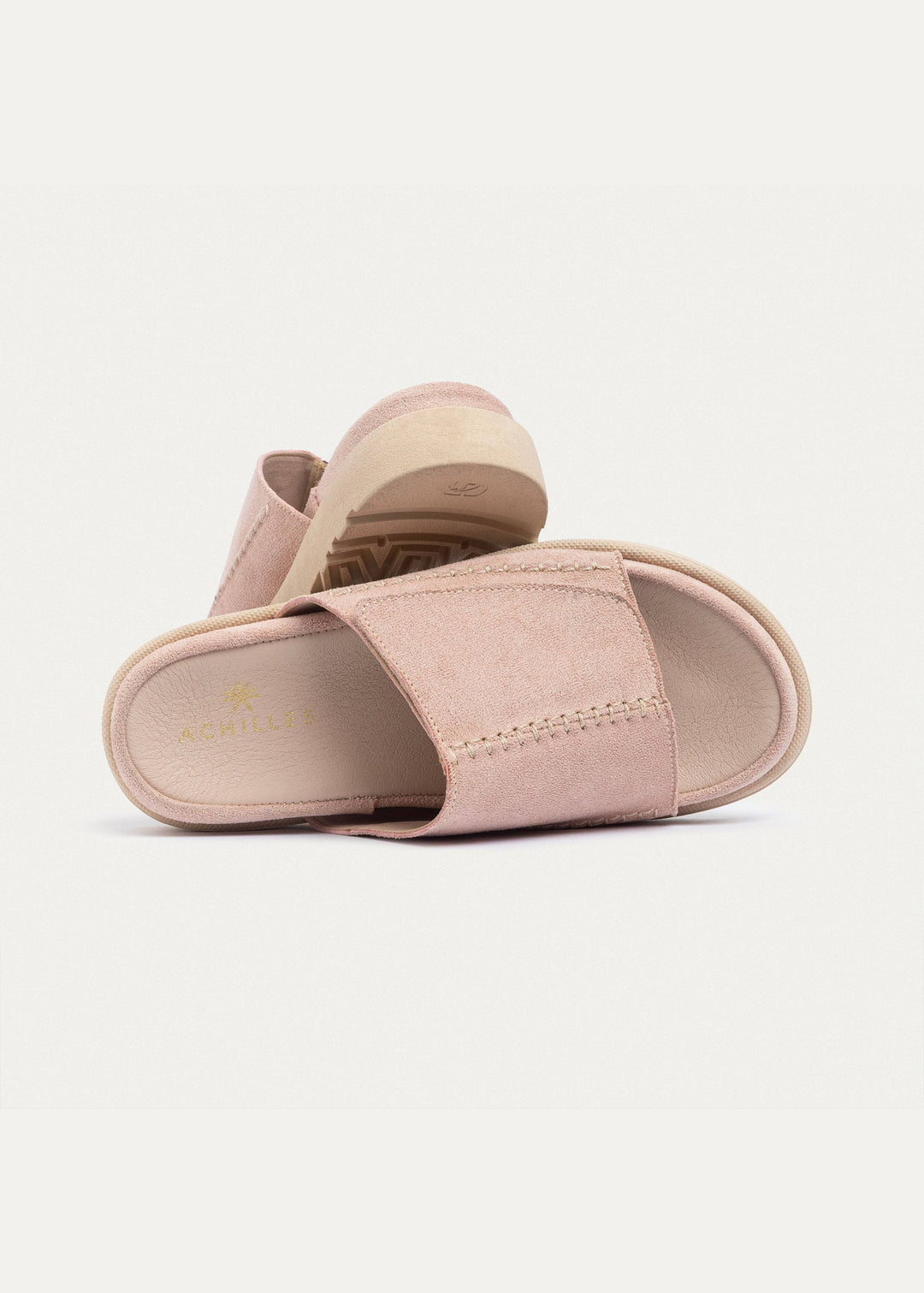 Achilles | CloudStep Stitch Slides - Light Pink
