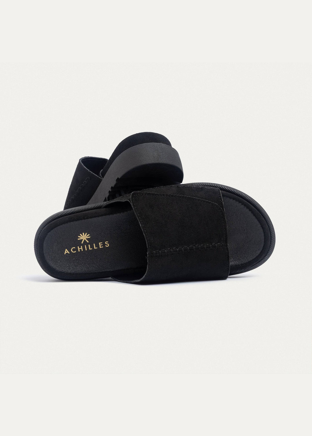 Achilles | CloudStep Stitch Slides - Black