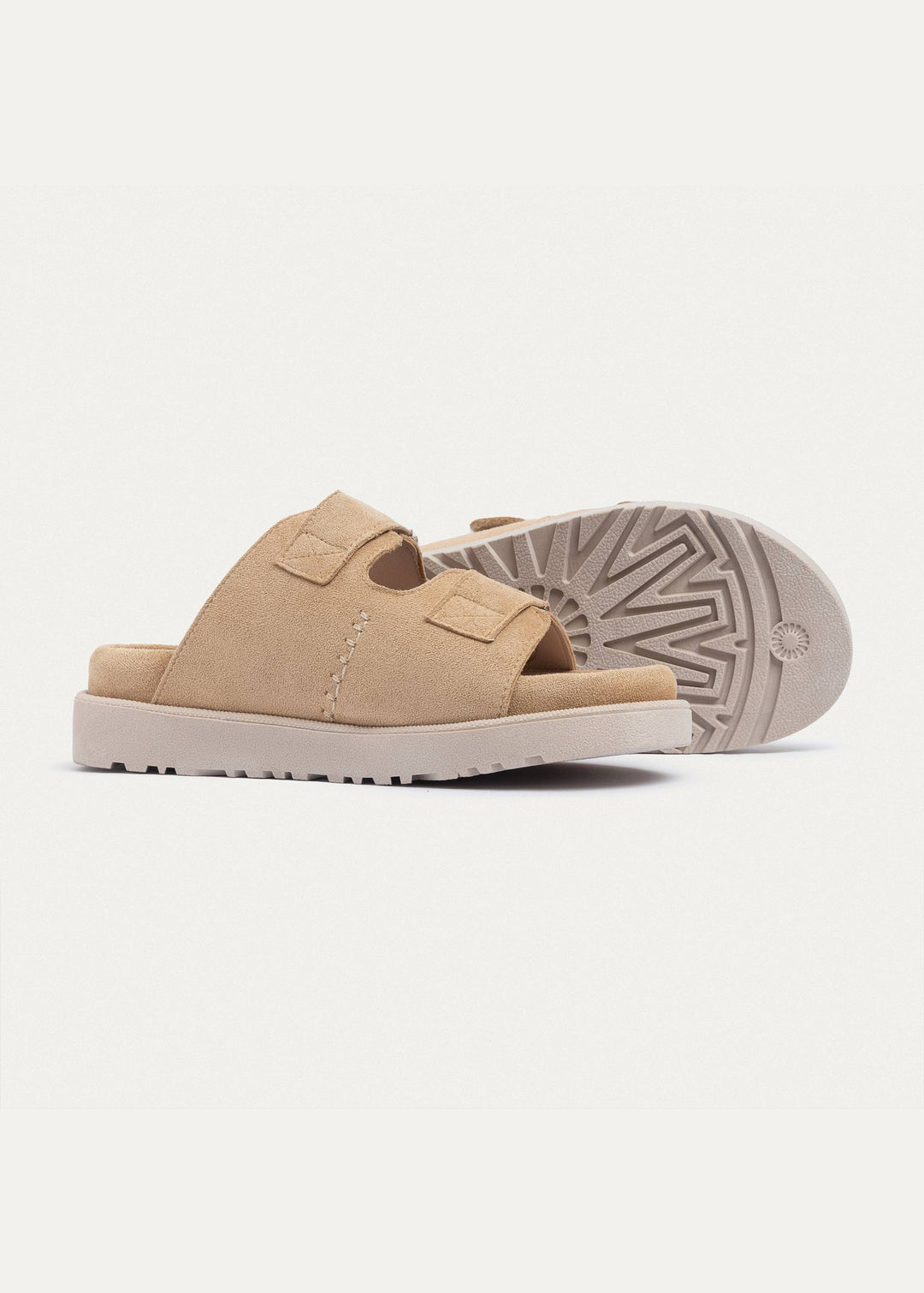 Achilles | CloudStep Double Hook & Loop Slides - Beige