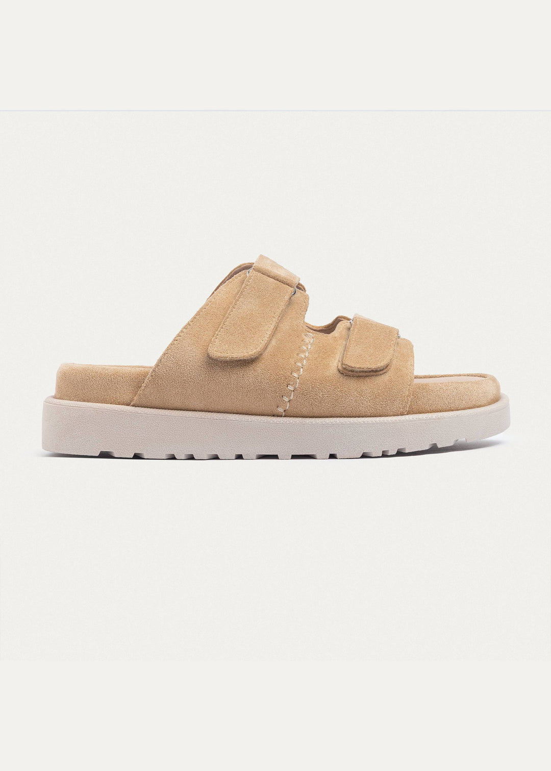 Achilles | CloudStep Double Hook & Loop Slides - Beige