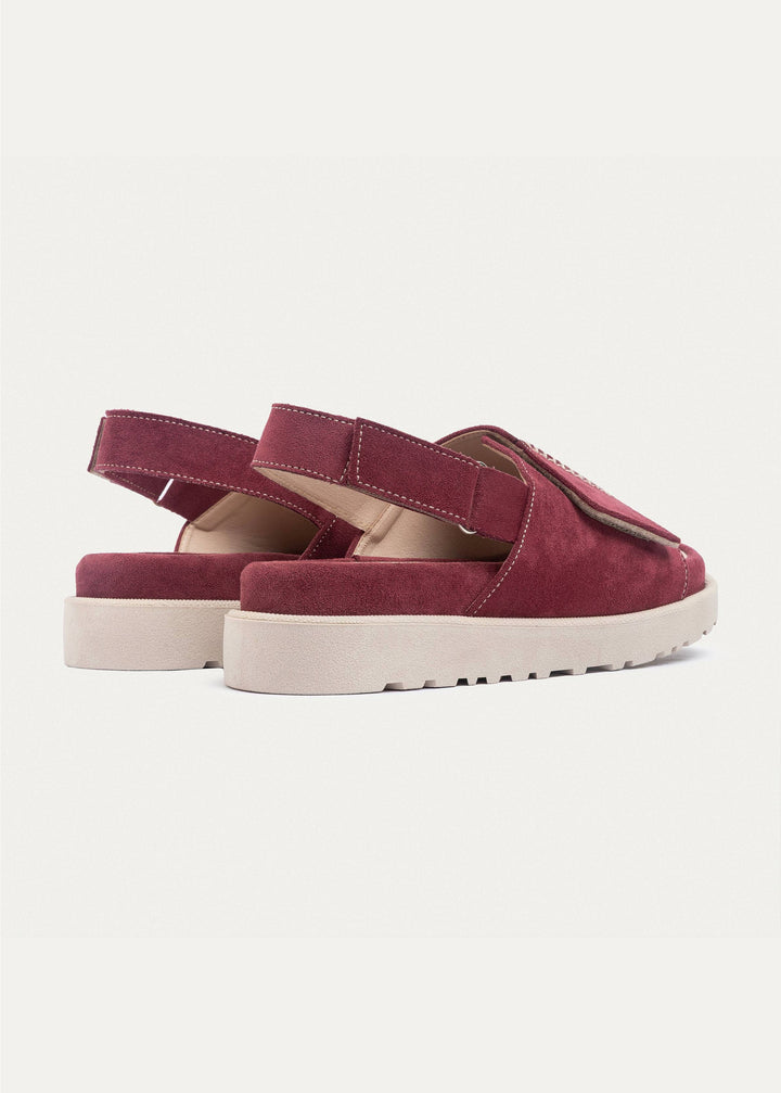Achilles | CloudStep Serene Sandals - Maroon