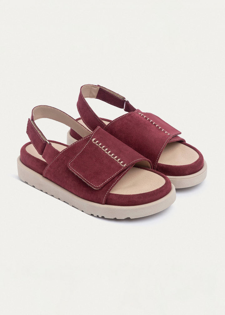 Achilles | CloudStep Serene Sandals - Maroon