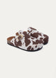 Cowhide Buckle Clogs | Brown