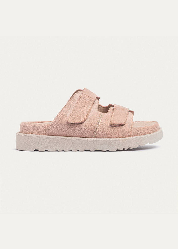 Achilles | CloudStep Double Hook & Loop Slides - Light pink