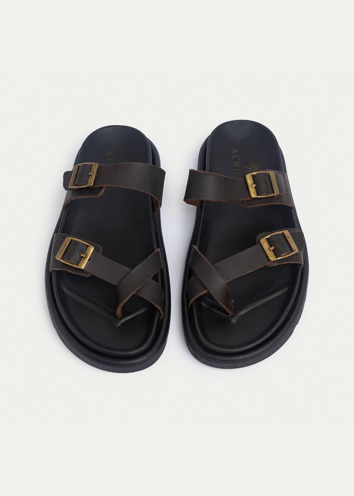Achilles| Urban Nomad Sandals - Brown