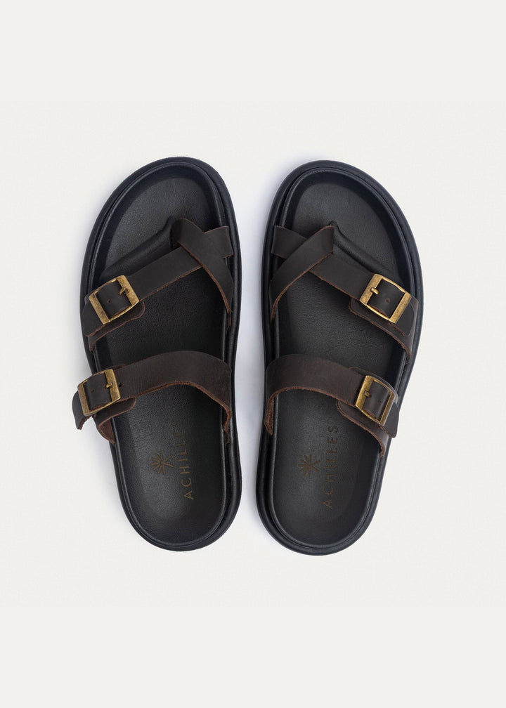 Achilles| Urban Nomad Sandals - Brown