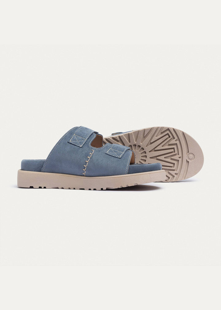 Achilles | CloudStep Double Hook & Loop Slides -  Chambray Blue