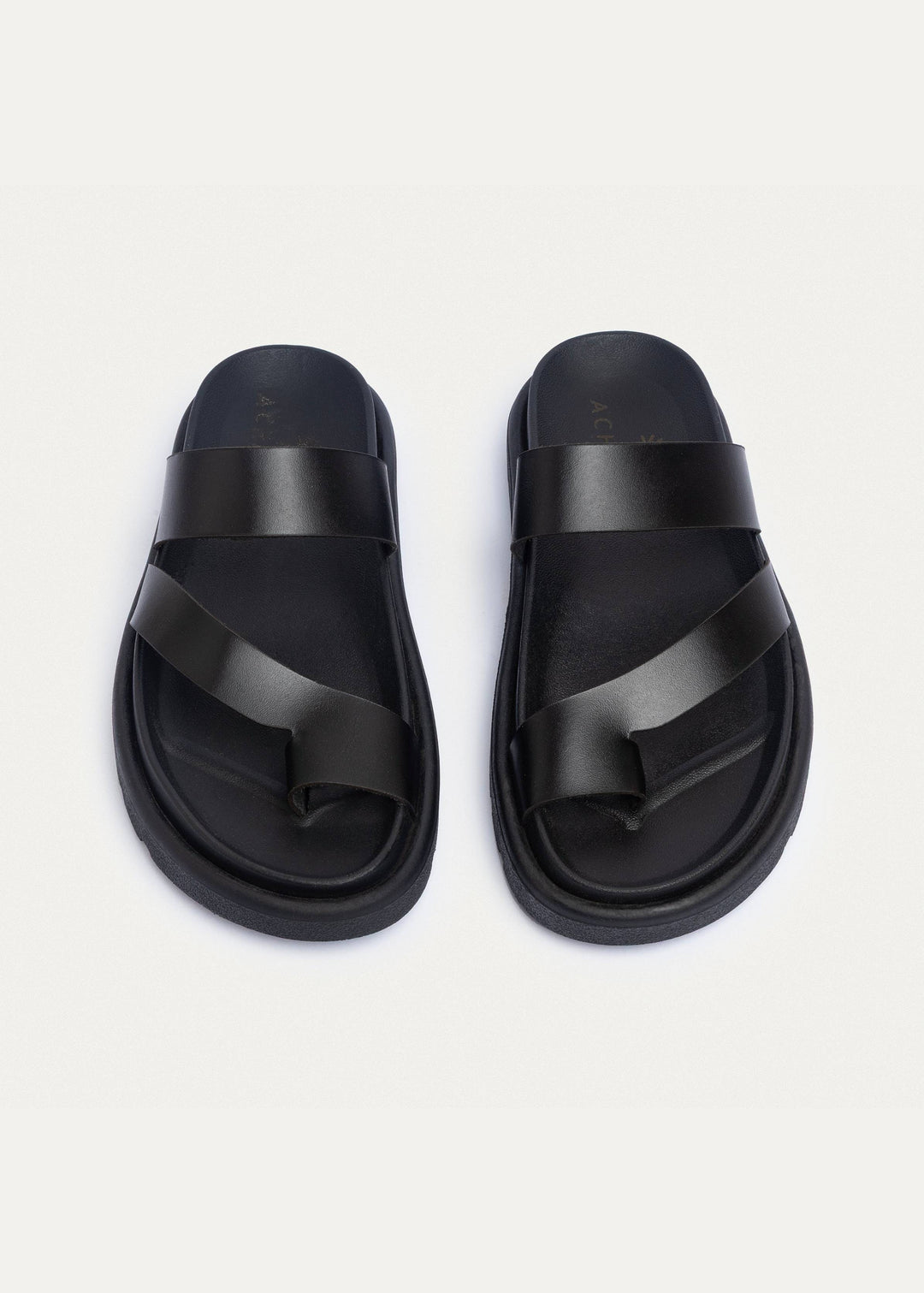Achilles | Atlas Classic Double Strap Slides - Black