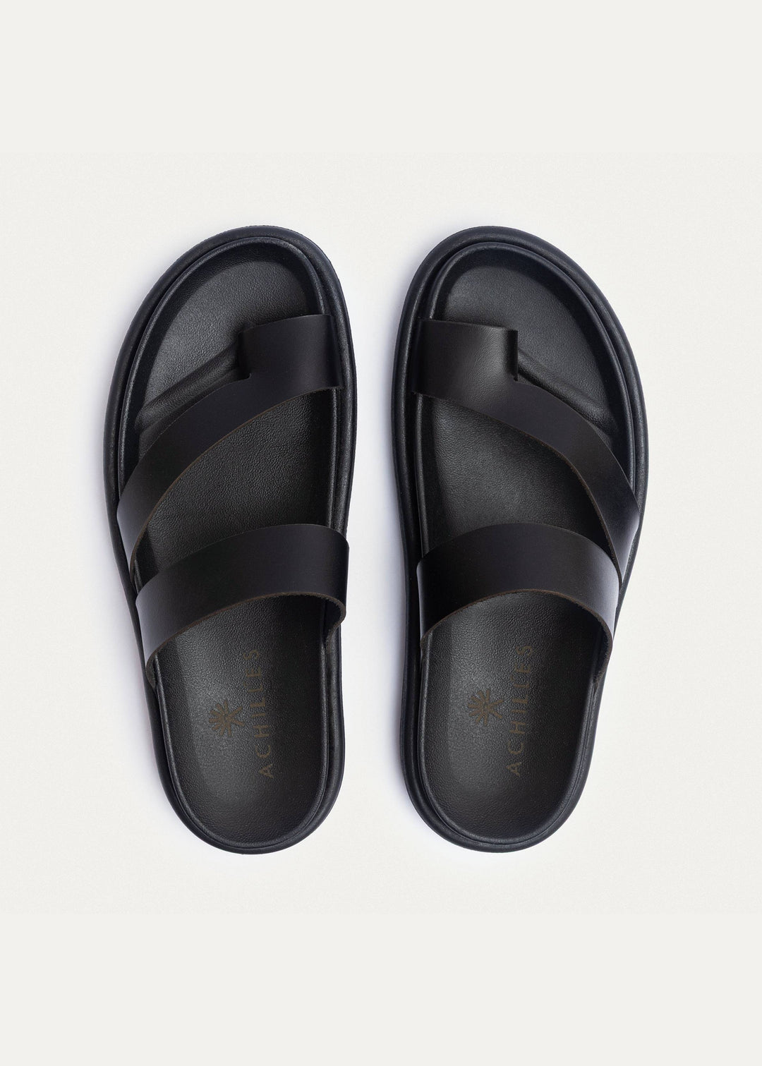 Achilles | Atlas Classic Double Strap Slides - Black