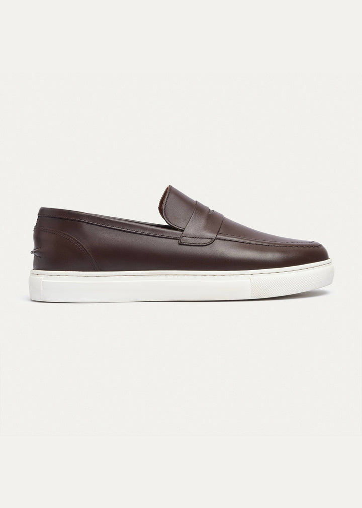 Achilles | The Urban Luxe Slip-On Loafers - Brown