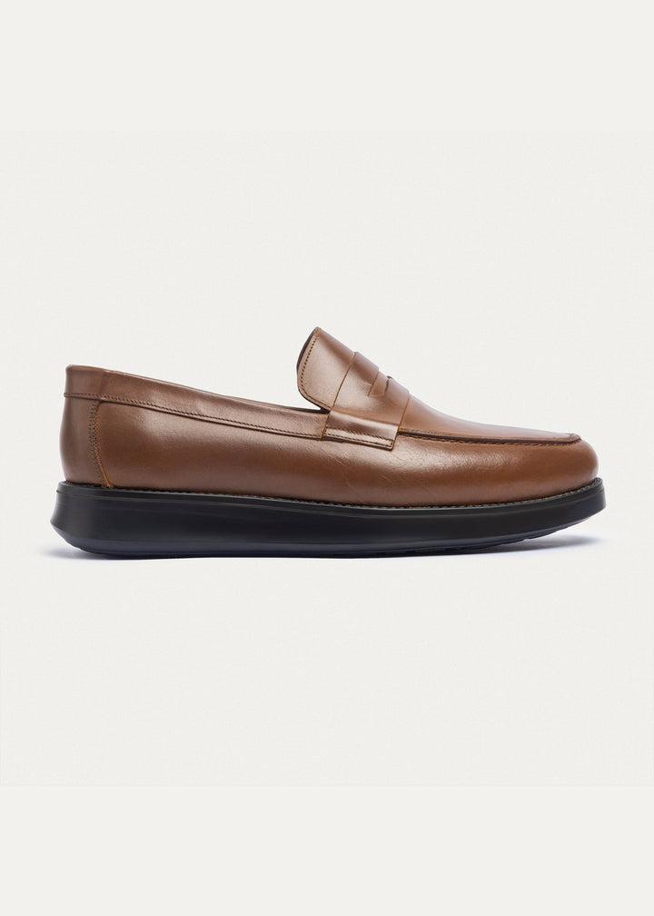 Achilles | Penny Loafer â€“ Tan Brown