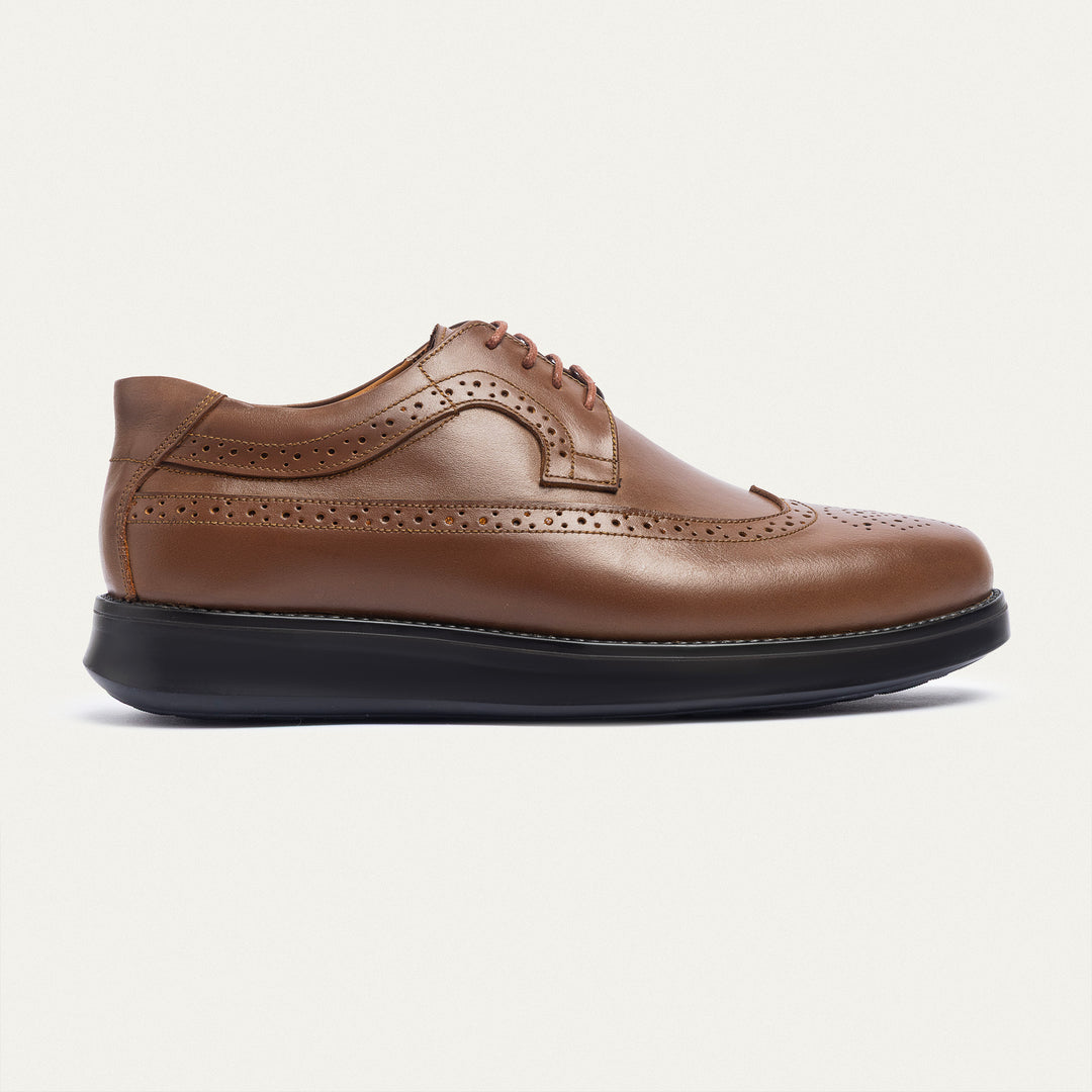 Achilles | Hermes Wingtip Oxford - Tan Brown