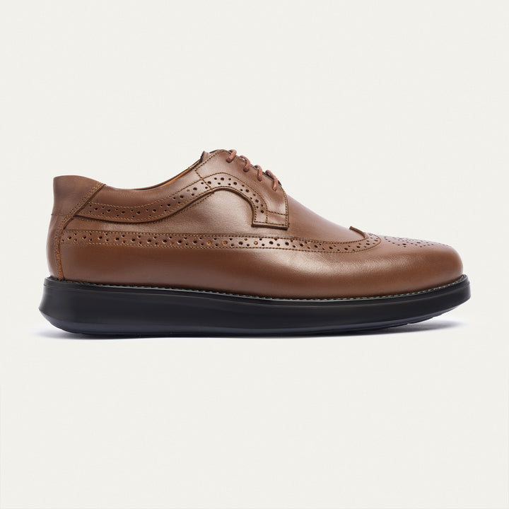 Achilles | Hermes Wingtip Oxford - Tan Brown