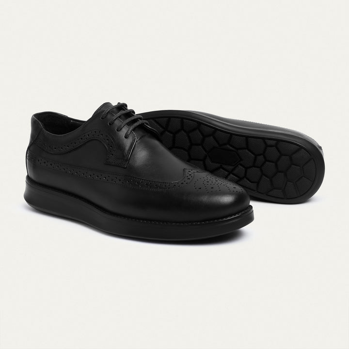 Hermes Wingtip Oxford | Black