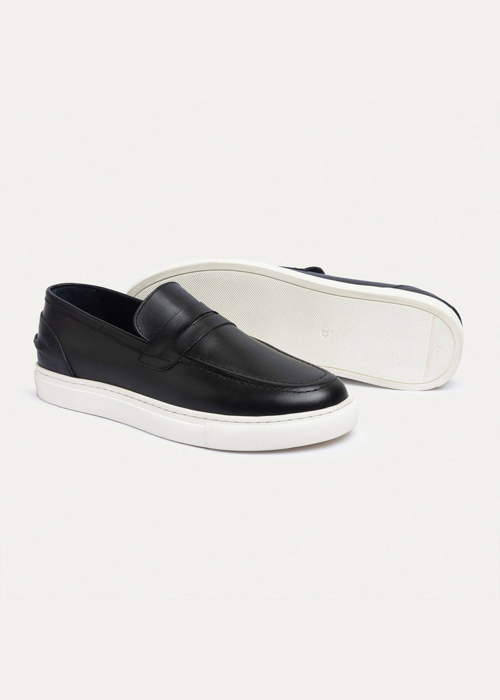 Achilles | The Urban Luxe Slip-On Loafers - Black