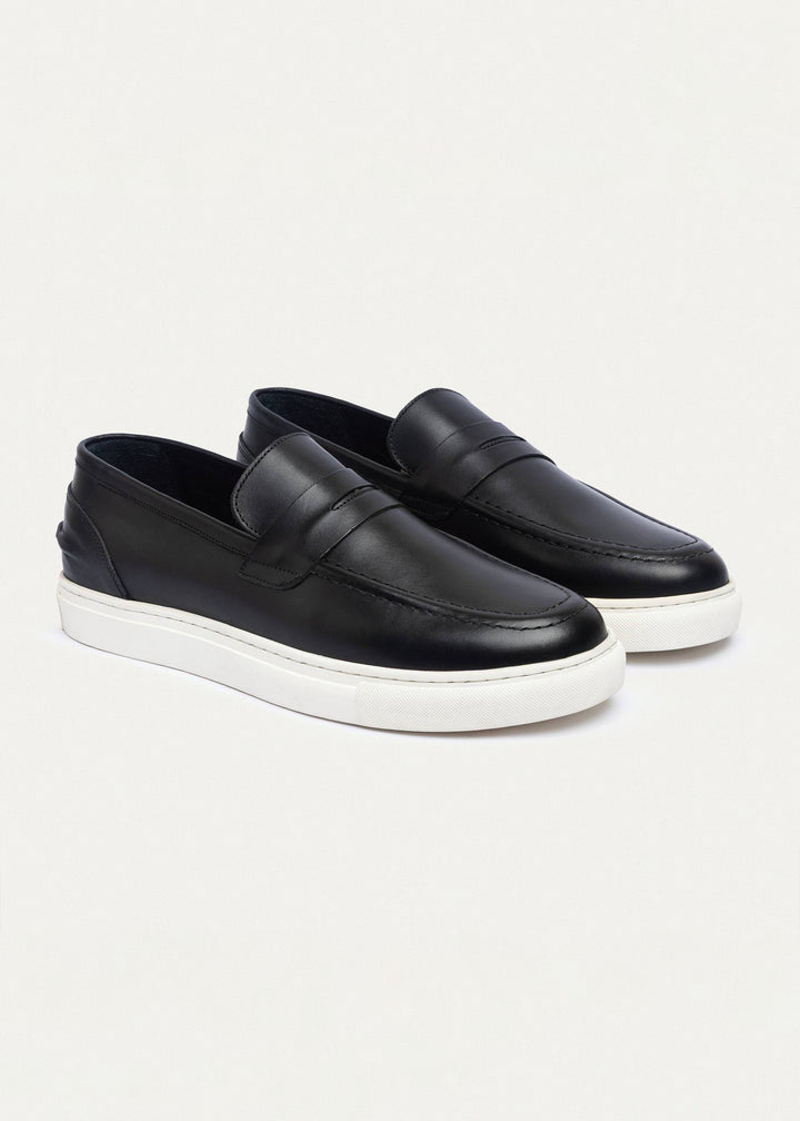 Achilles | The Urban Luxe Slip-On Loafers - Black