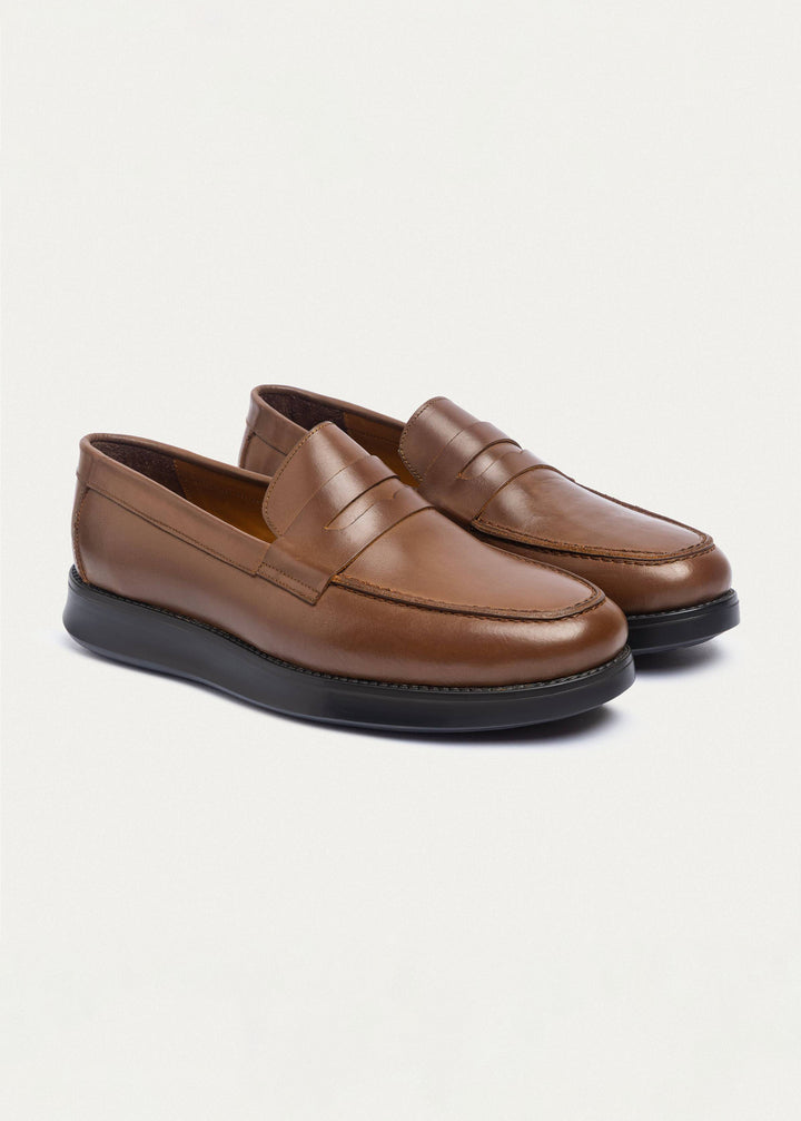 Achilles | Penny Loafer â€“ Tan Brown