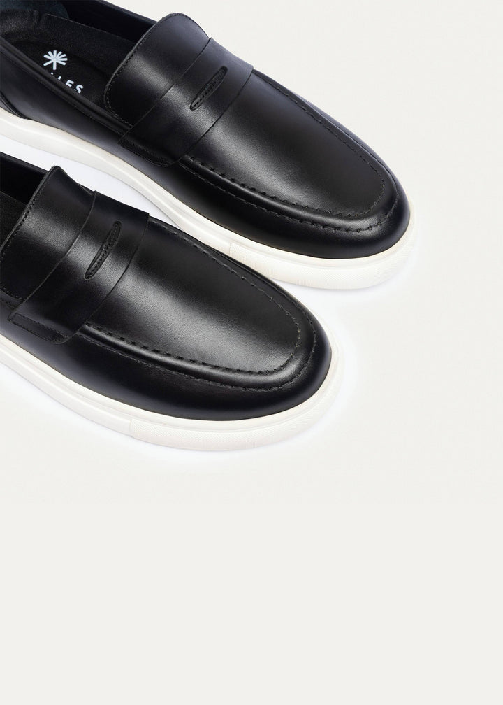 Achilles | The Urban Luxe Slip-On Loafers - Black