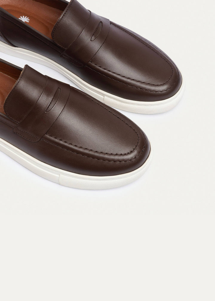 The Urban Luxe Slip-On Loafers | Brown