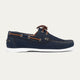 Harbor Men’s Leather Boat Shoes | Classic Navy