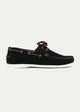 Harbor Men’s Leather Boat Shoes | Black