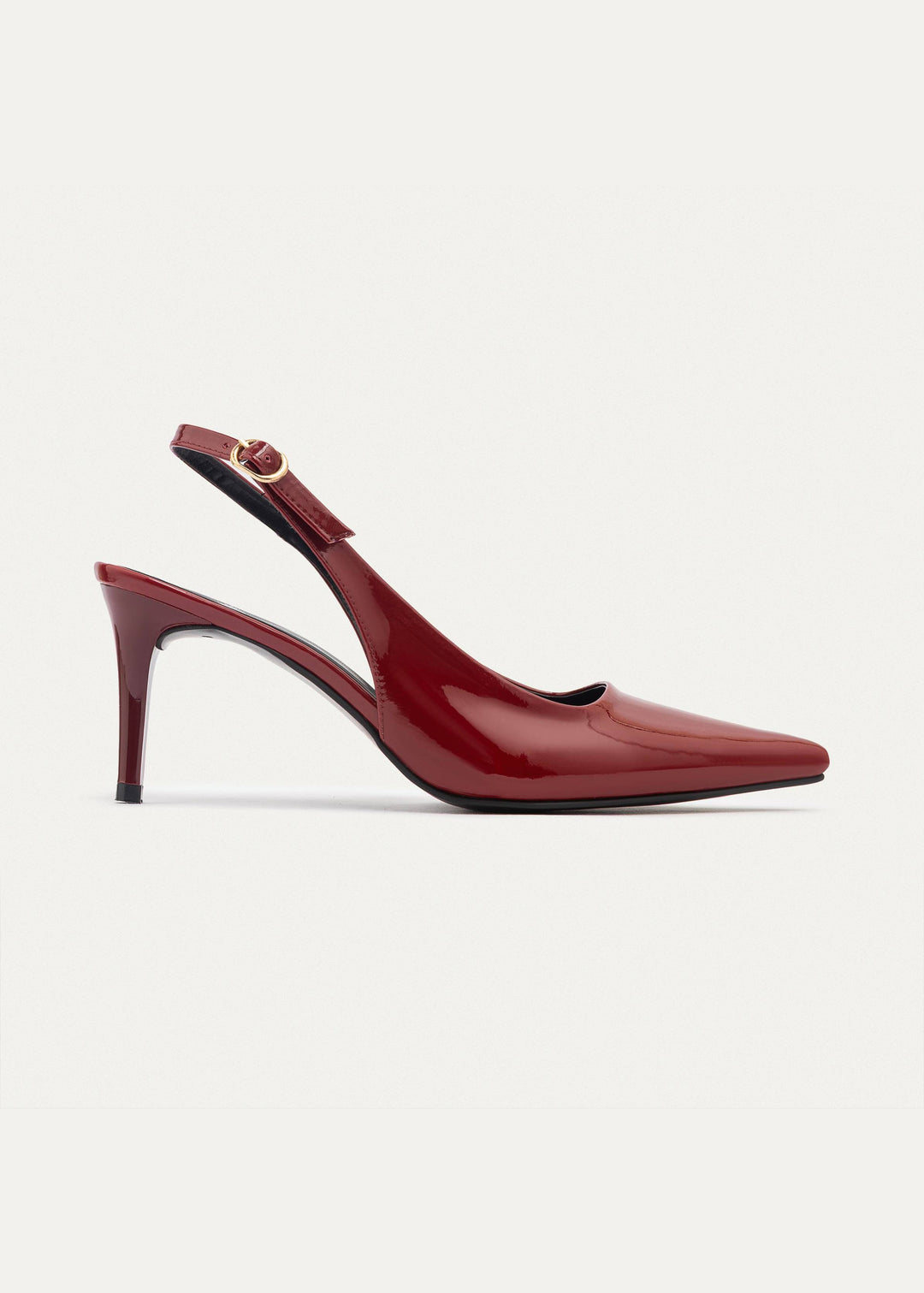 Slingback Pointed Heels | Burgundy