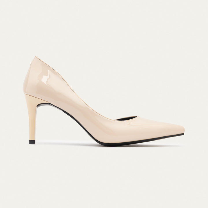 Achilles| Cut-Out Stiletto Heels - Beige