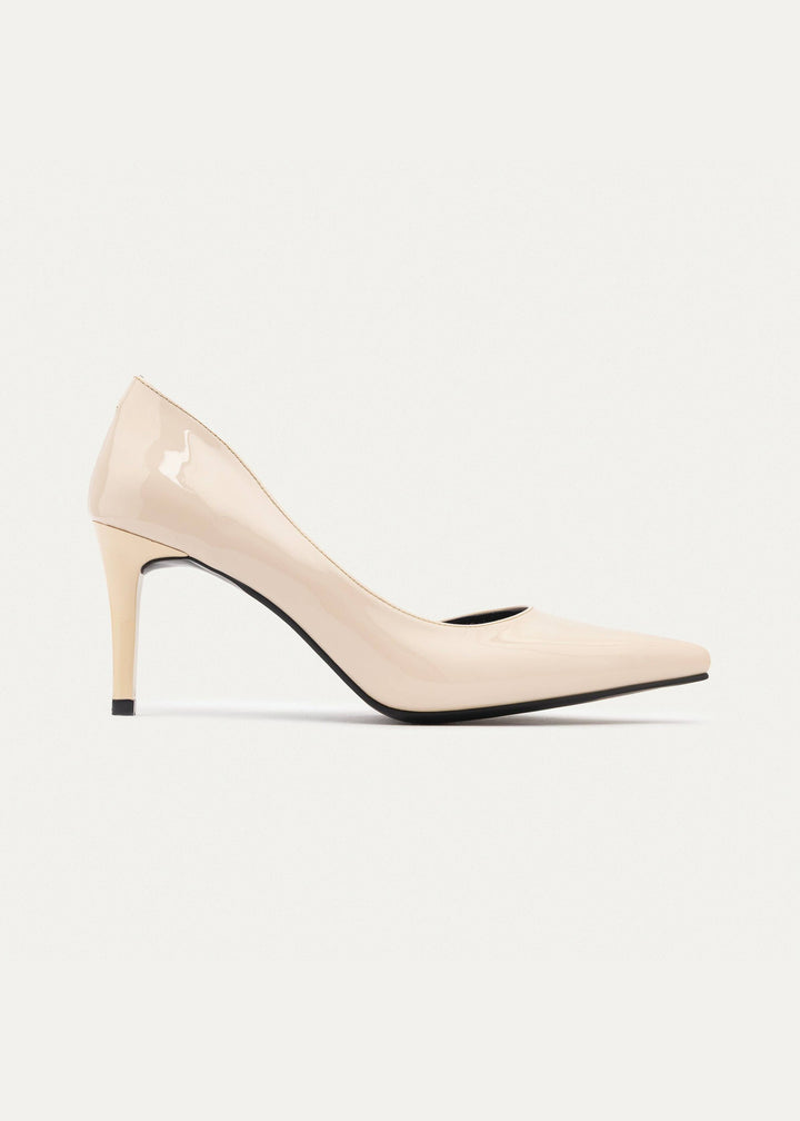Achilles| Cut-Out Stiletto Heels - Beige
