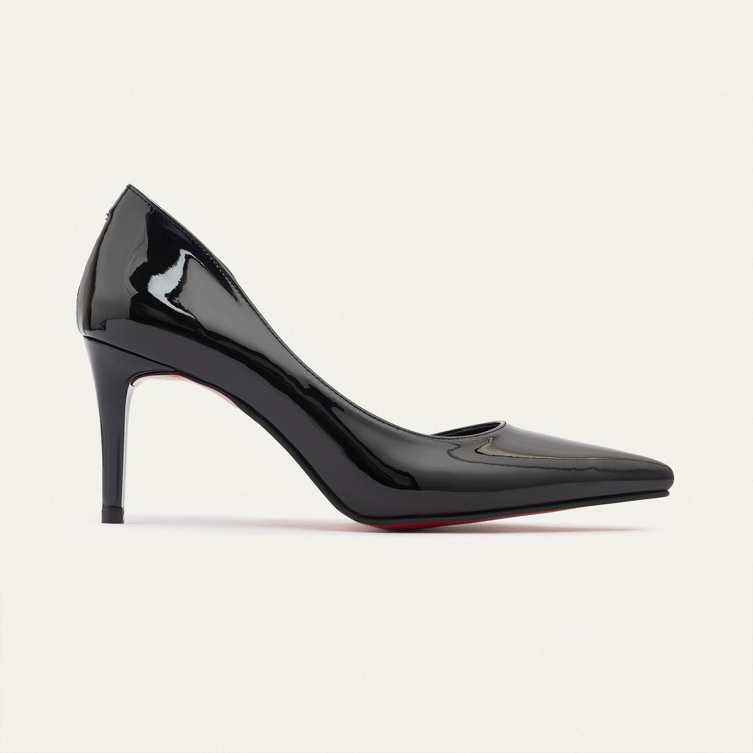 Achilles| Cut-Out Stiletto Heels - Navy Blue