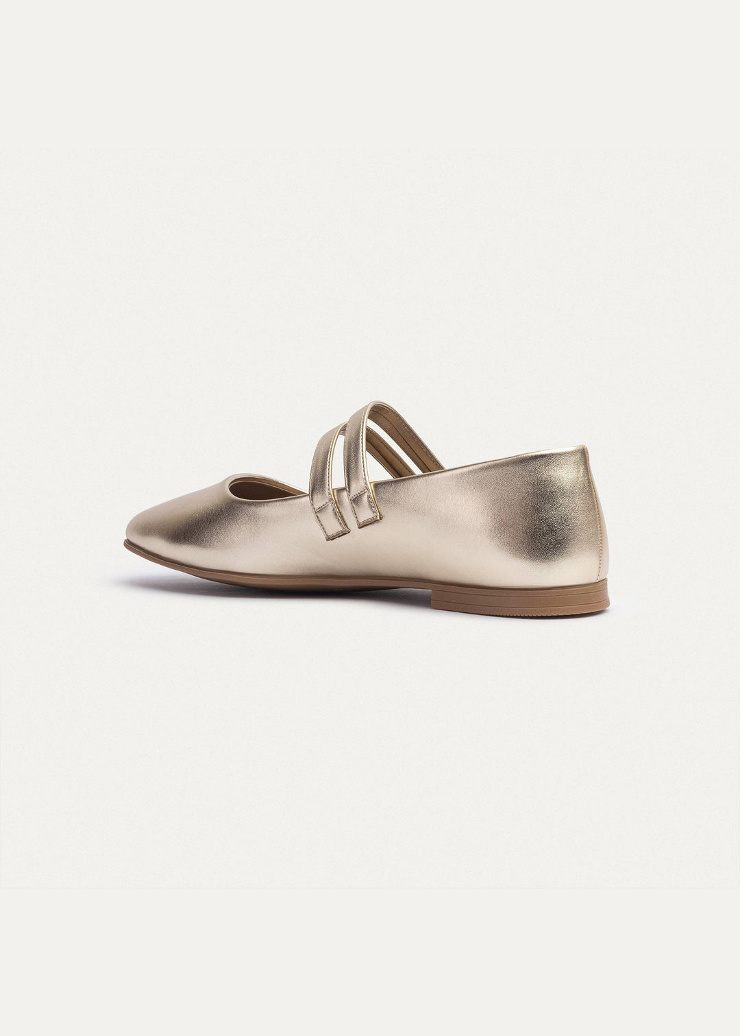 Achilles | Milan Double Strap Mary Jane Flats - Gold