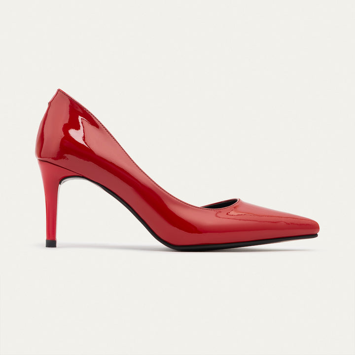 Achilles| Cut-Out Stiletto Heels - Scarlet Red