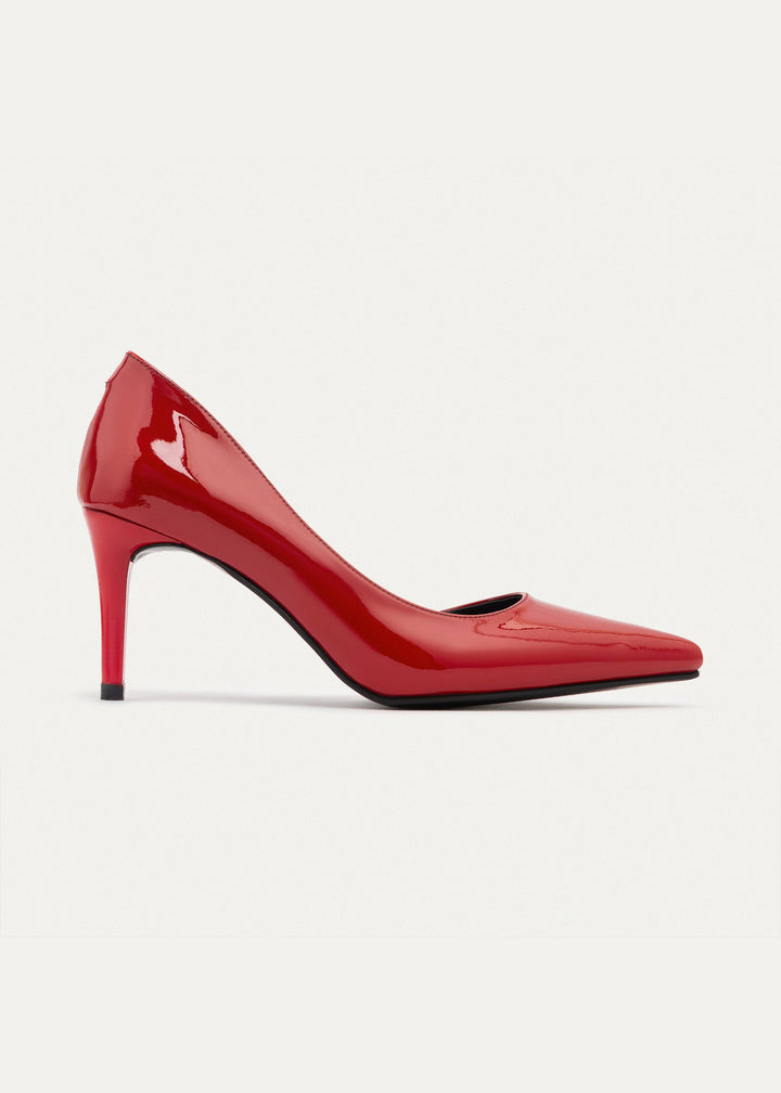 Achilles| Cut-Out Stiletto Heels - Scarlet Red