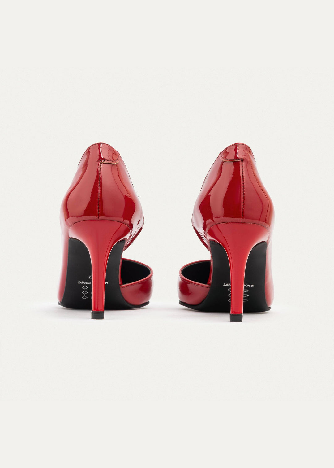 Achilles| Cut-Out Stiletto Heels - Scarlet Red